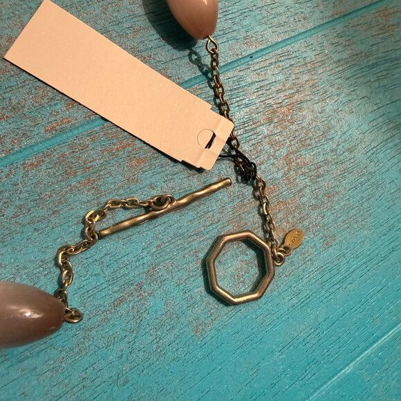 NWT Peyote Bird Free Spirit Sterling Silver Boho Polished Stone Necklace - Picture 5 of 5